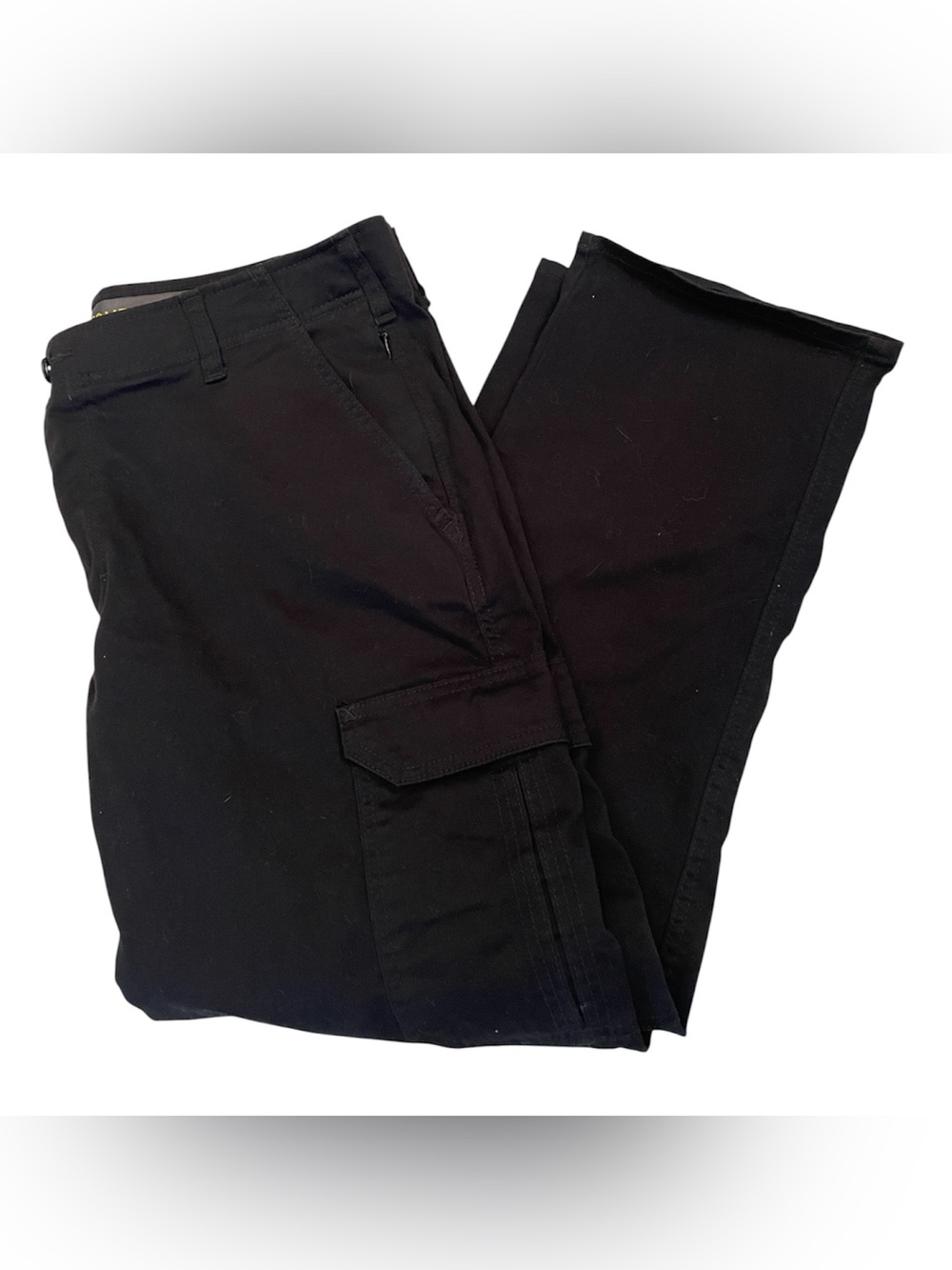 Lee Extreme Comfort MVP Straight Fit Mens Black Cargo Pants 36x30